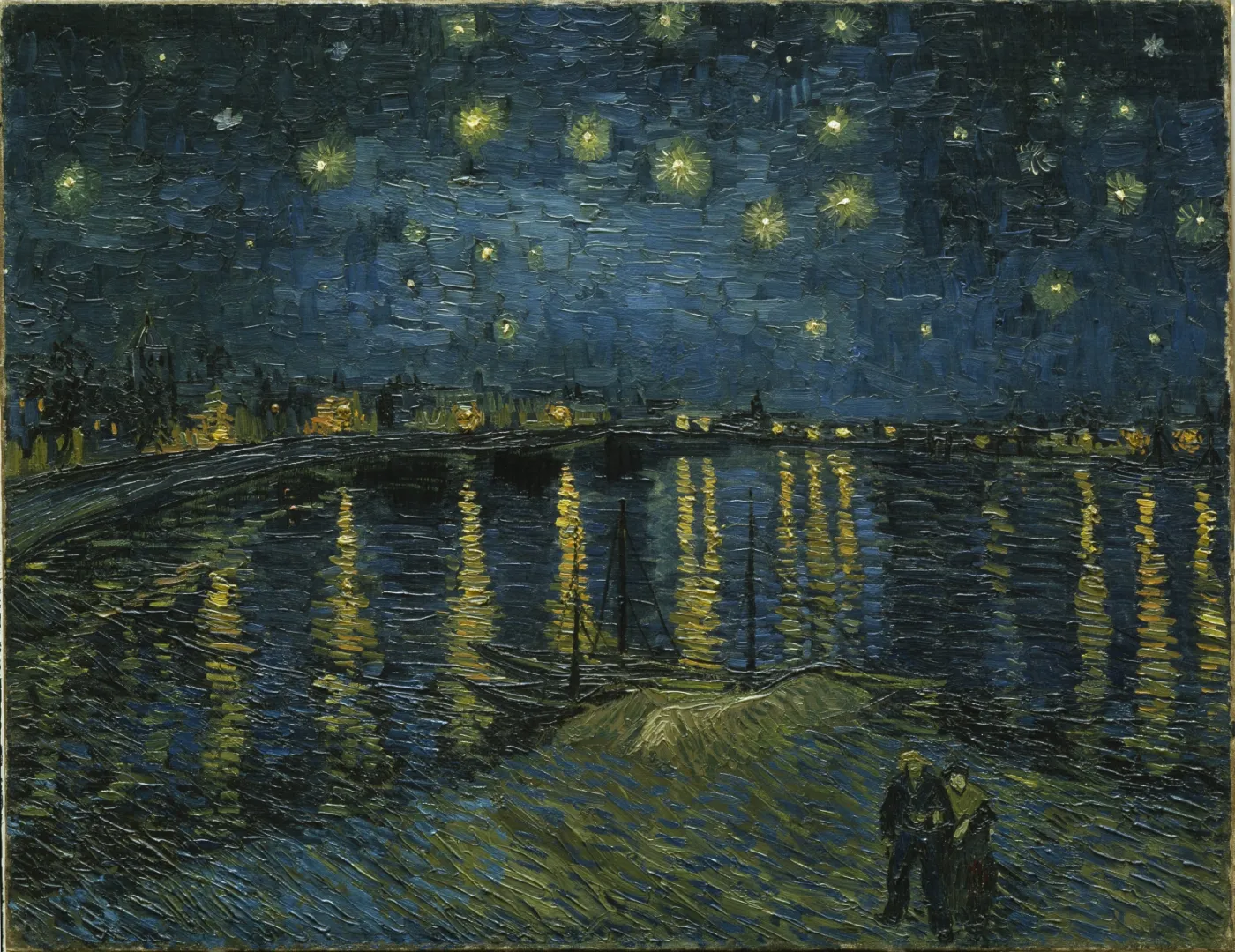 Gwiaździsta noc nad Rodanem (1888) 