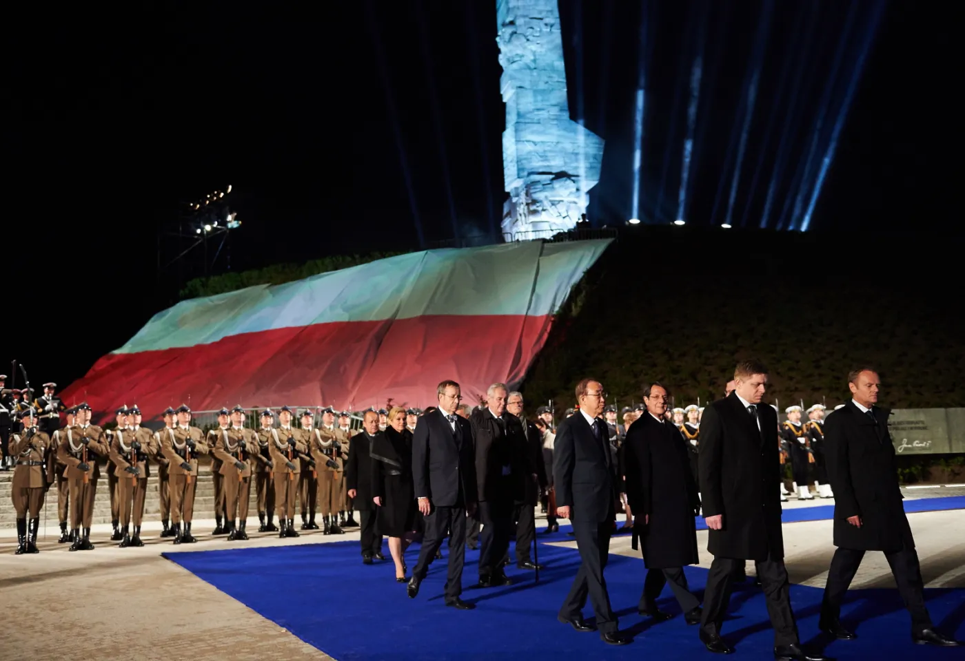 Obchody 70. rocznicy zakończenia II wojny światowej, na Westerplatte w Gdańsku