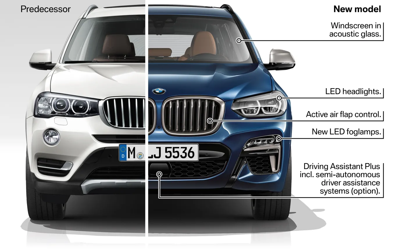 Stare (białe) kontra nowe BMW X3
