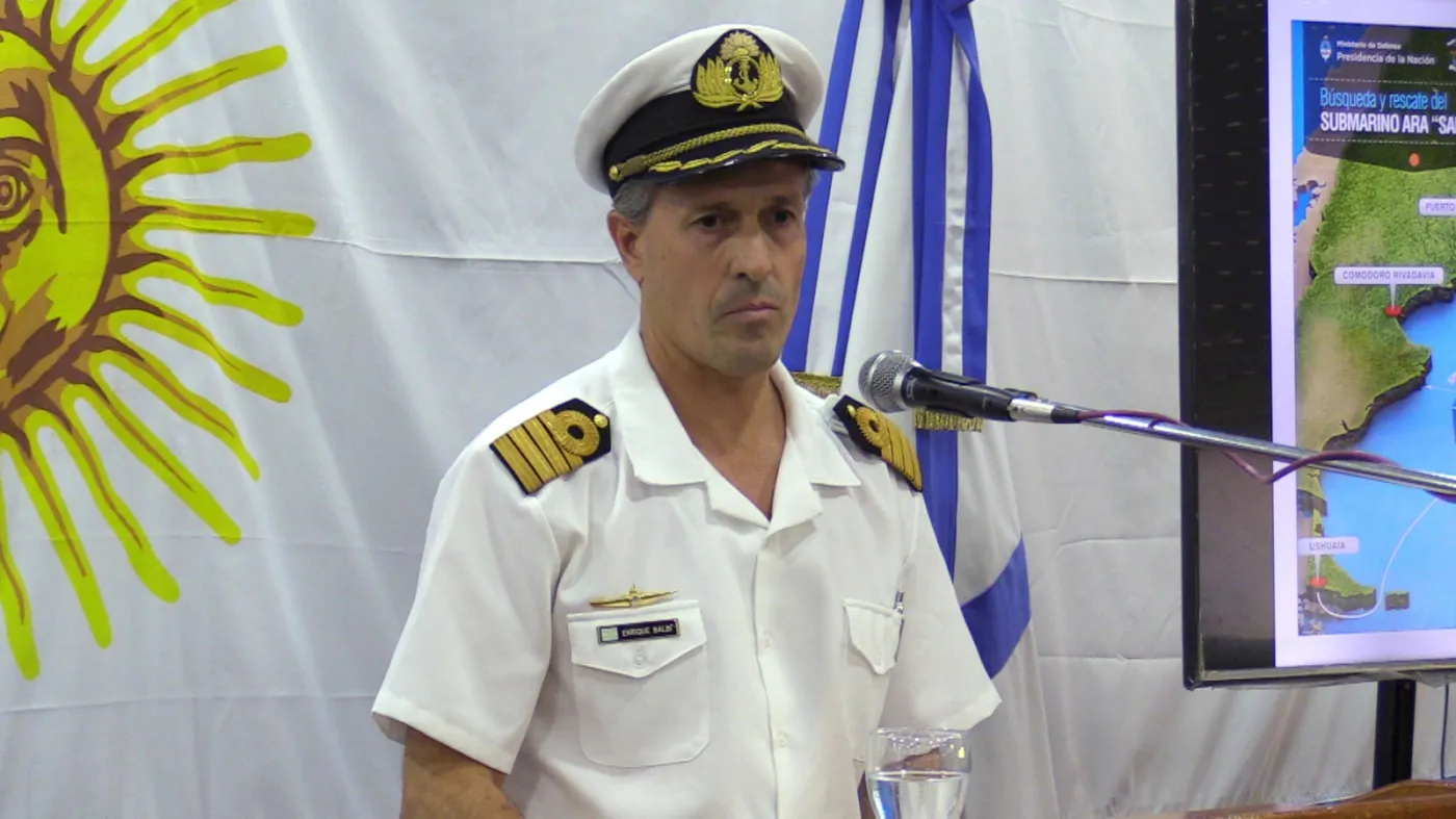 Rzecznik marynarki Enrique Balbi