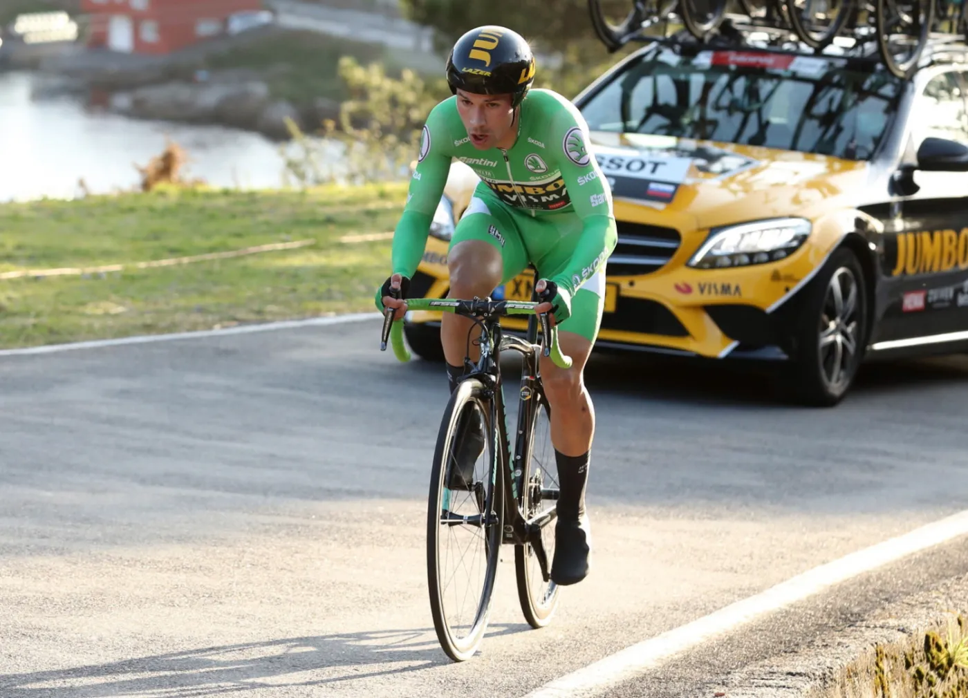 Vuleta a Espana, Primoz Roglic wygrał etap i znów objął prowadzenie