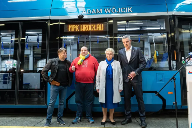 Adam Wójcik ma swój tramwaj we Wrocławiu