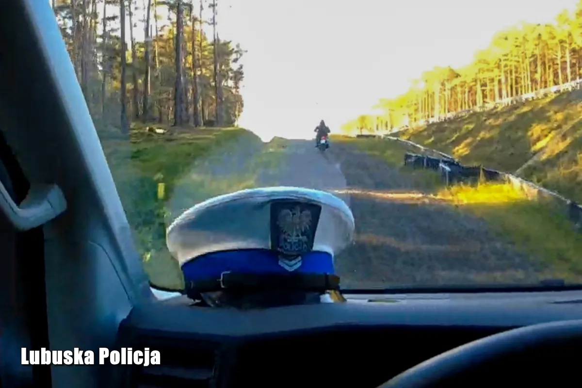 policja pościg za motocyklem gorzów wielkopolski