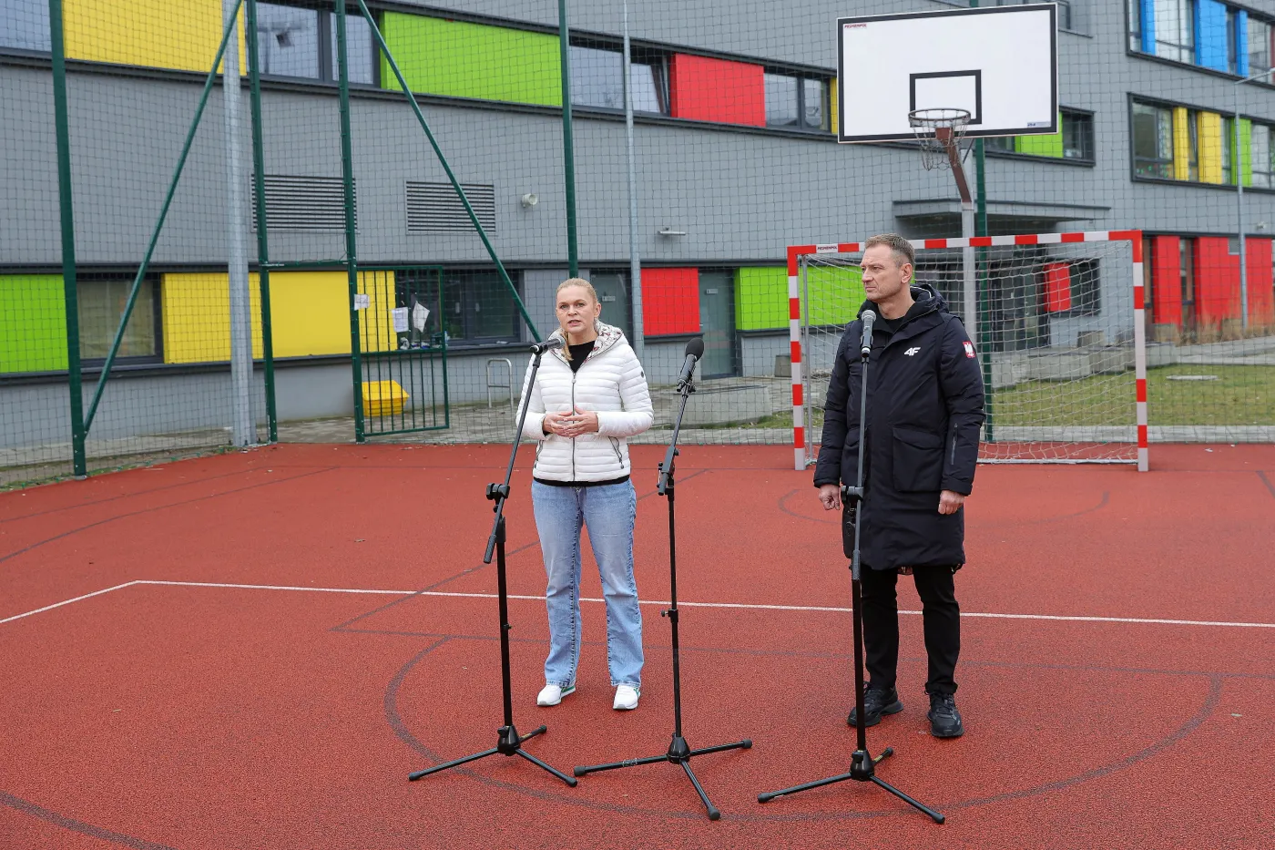 Minister sportu i turystyki Sławomir Nitras i ministra edukacji Barbara Nowacka