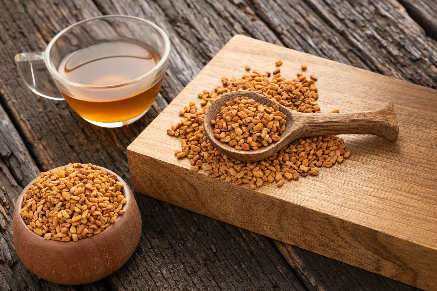 Infusion,Of,Yellow,Fenugreek,Seeds,-,Trigonella,Foenum,-,Graecum