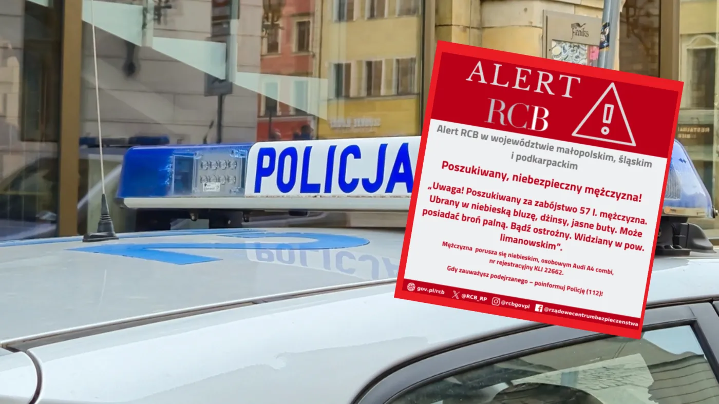 Alert RCB: Niebezpieczny 57-latek poszukiwany za zabójstwo – trwa policyjna obława