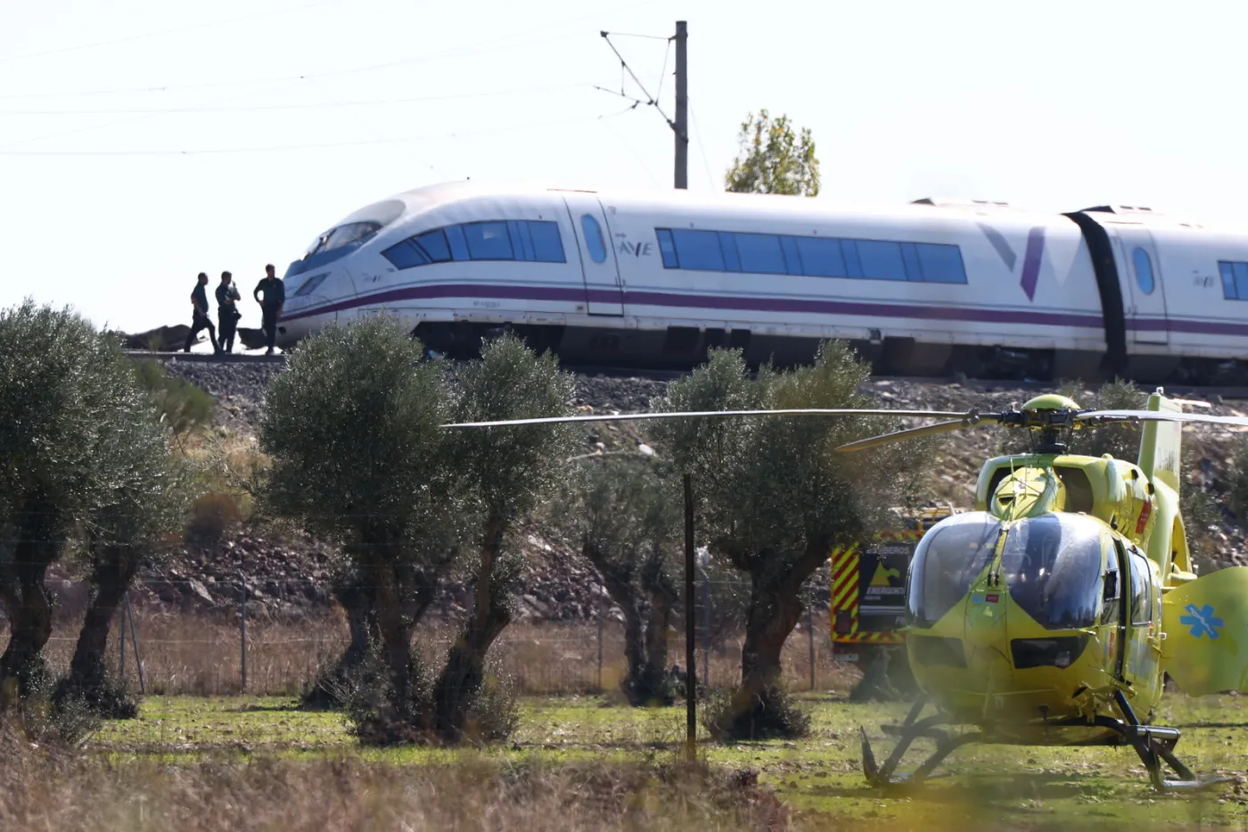 Two high-speed trains collide in Southern Spain