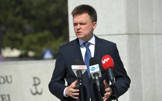 Hołownia o wyborach: Gdzie jest Duda? Czeka, aż "tato" Kaczyński uchwali mu ustawę
