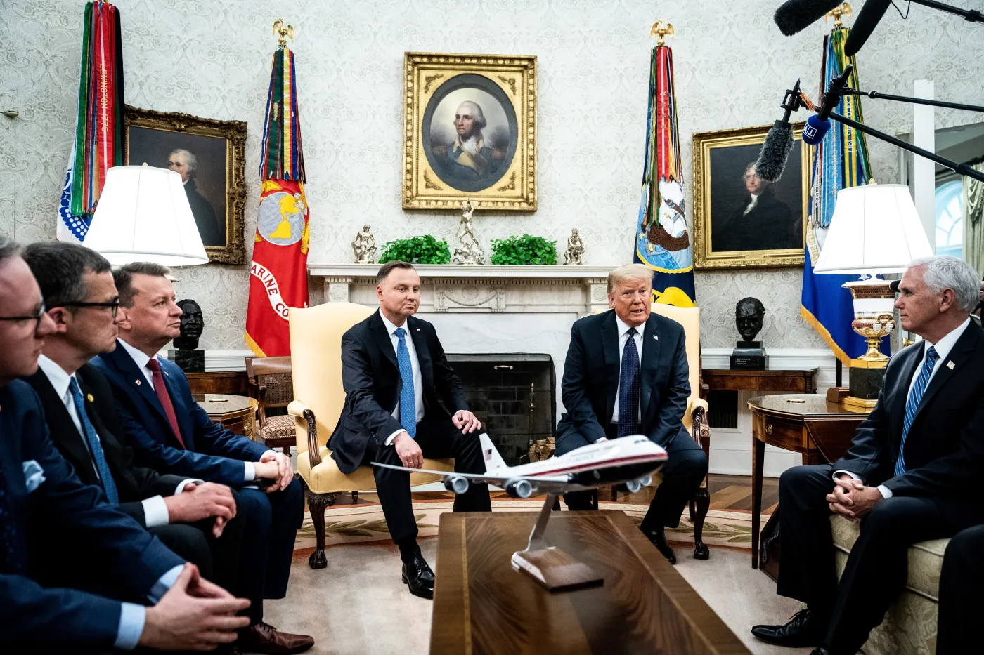 US President Donald J. Trump meets with Polish President Andrzej Duda in the Oval Office