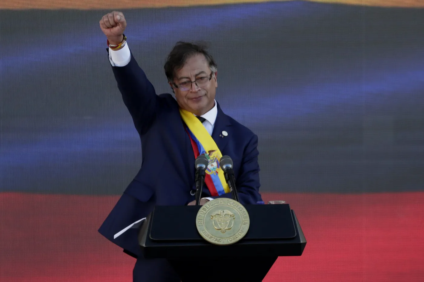 Zaprzysięzenie Gustavo Petro, pierwszego lewicowego prezydenta Kolumbii