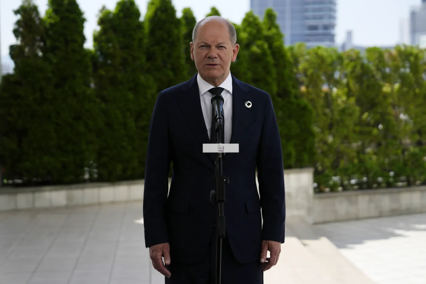 Scholz na szczycie G7. Kanclerz Niemiec nawiązał do "ważnego przekazu" dla Rosji