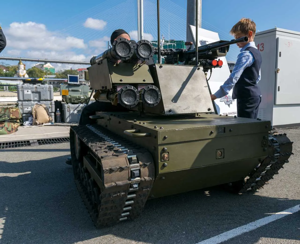 Zapad-2021: w obwodzie kaliningradzkim wojsko wypróbowało roboty bojowe Platforma-M