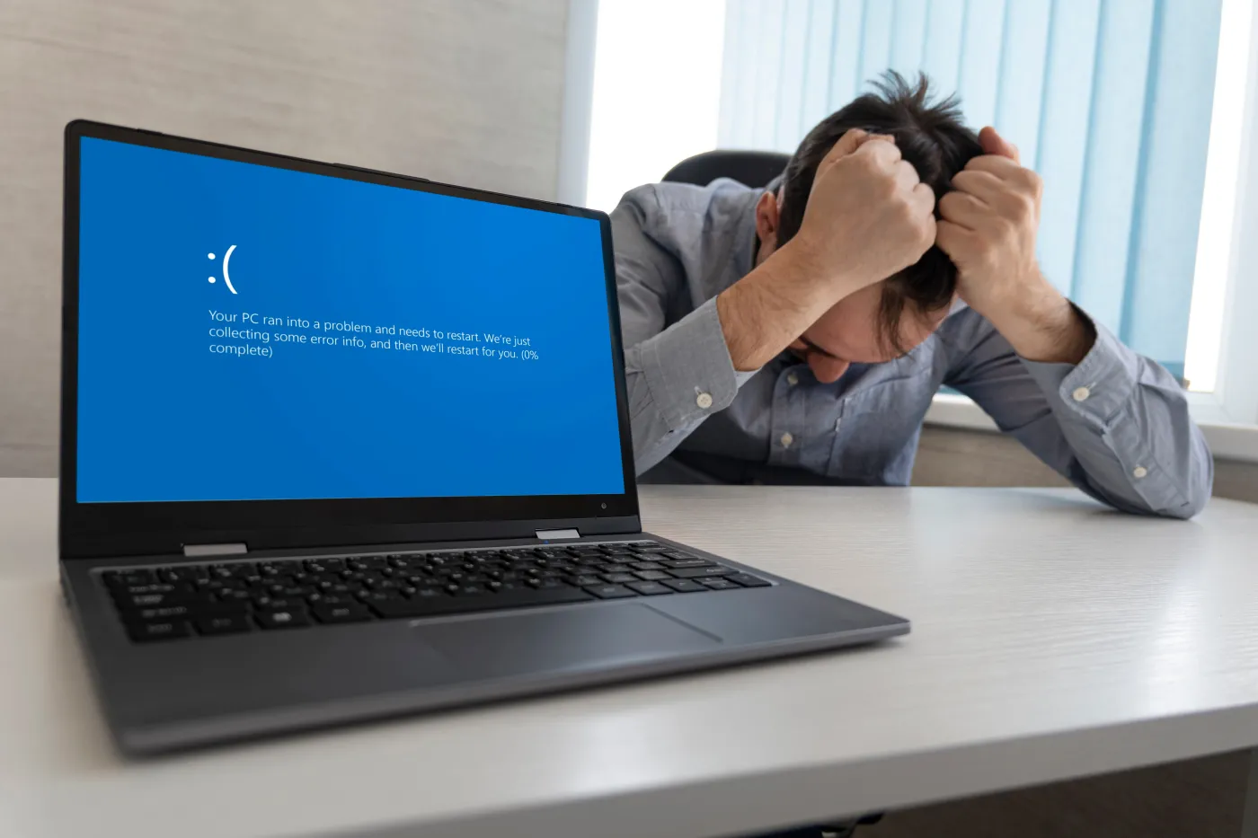 blue screen