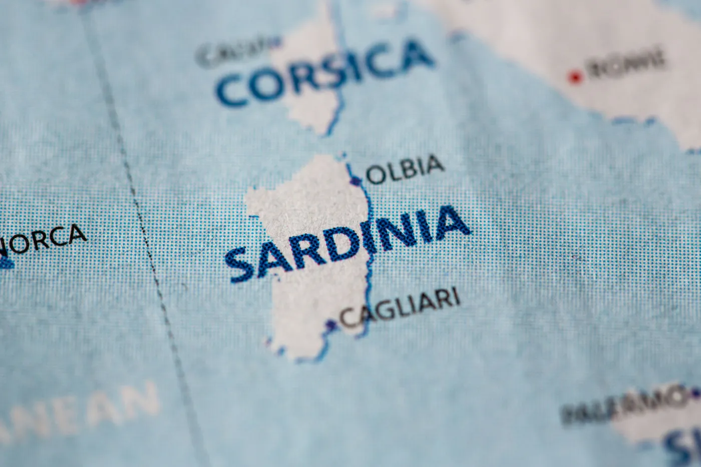 Sardinia - mapa