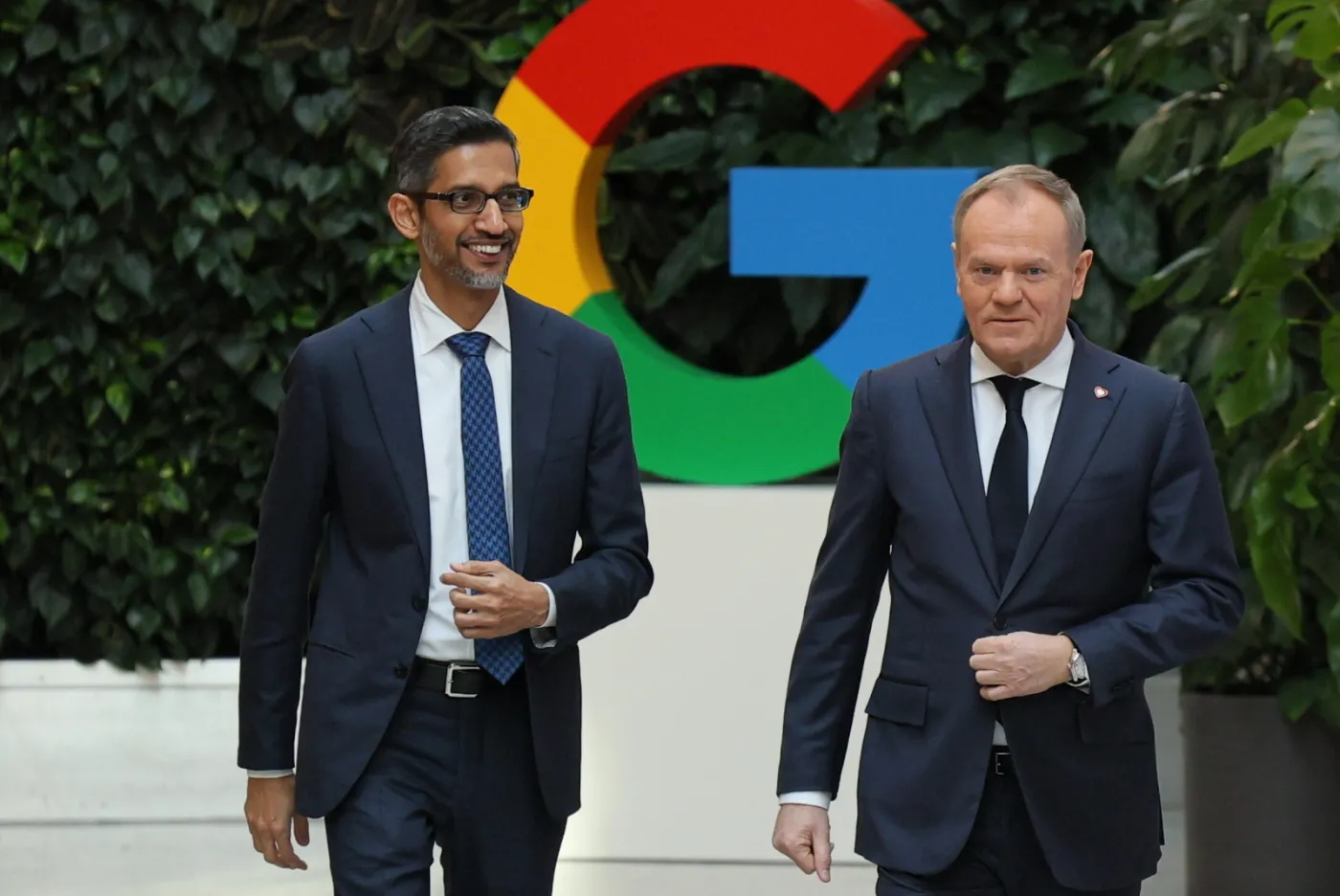 Donald Tusk, Sundar Pichai