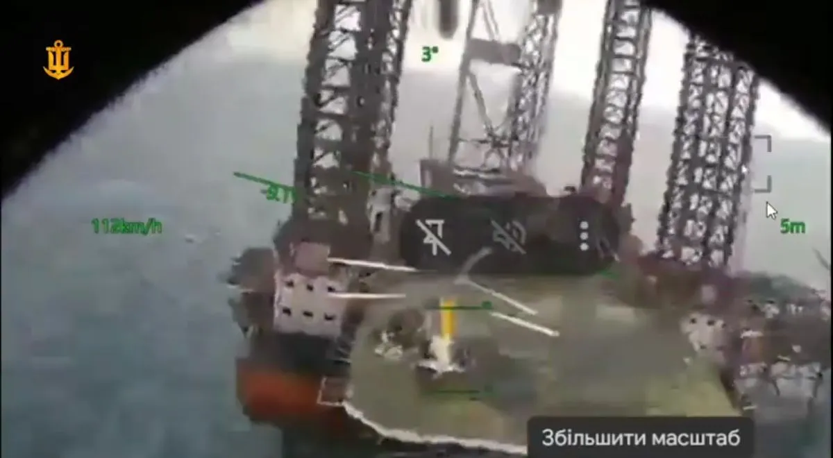 Uderzyli na platformę, helikopter w ogniu. Atak tajemniczych dronów Ukrainy