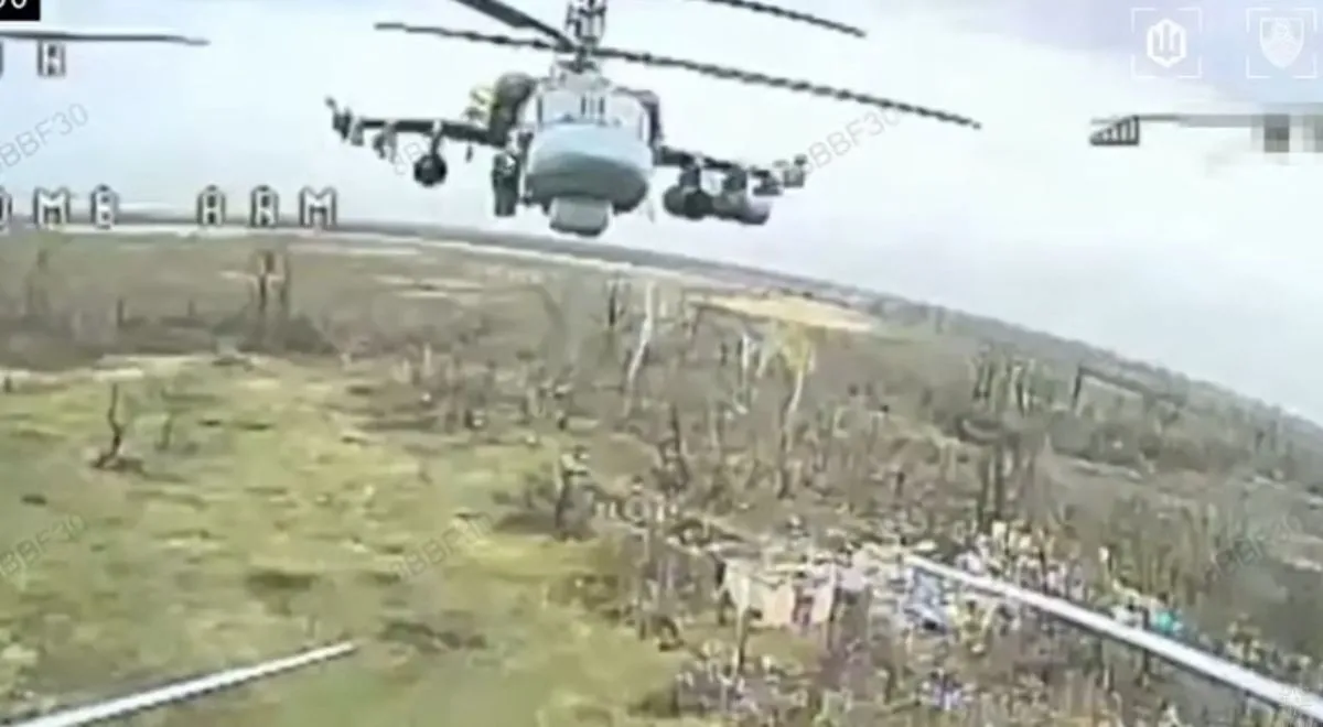śmigłowiec Ka-52 Aligator atak dronów rosyjska armia wojna w Ukrainie