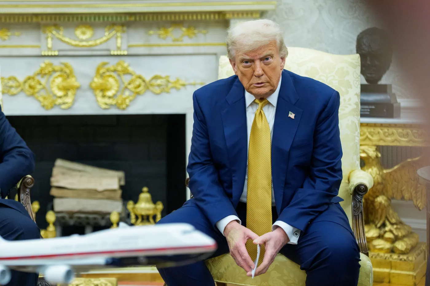 US President Trump meets Crown Prince Salman of Bahrain at the White House