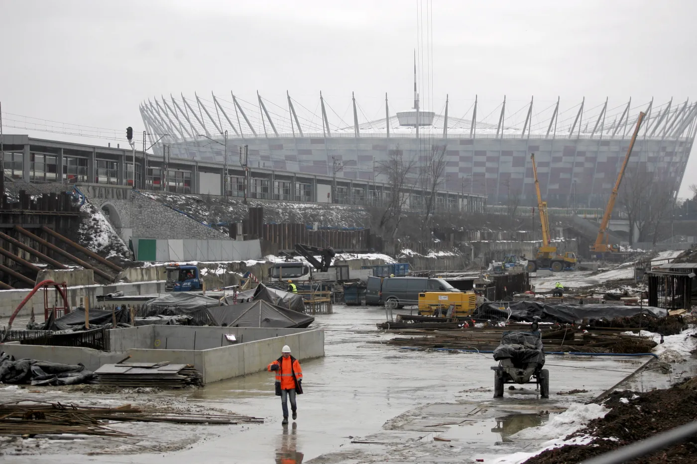 Budowa II linii metra w Warszawie: zobacz zdjęcia największej stacji Warszawa Stadion