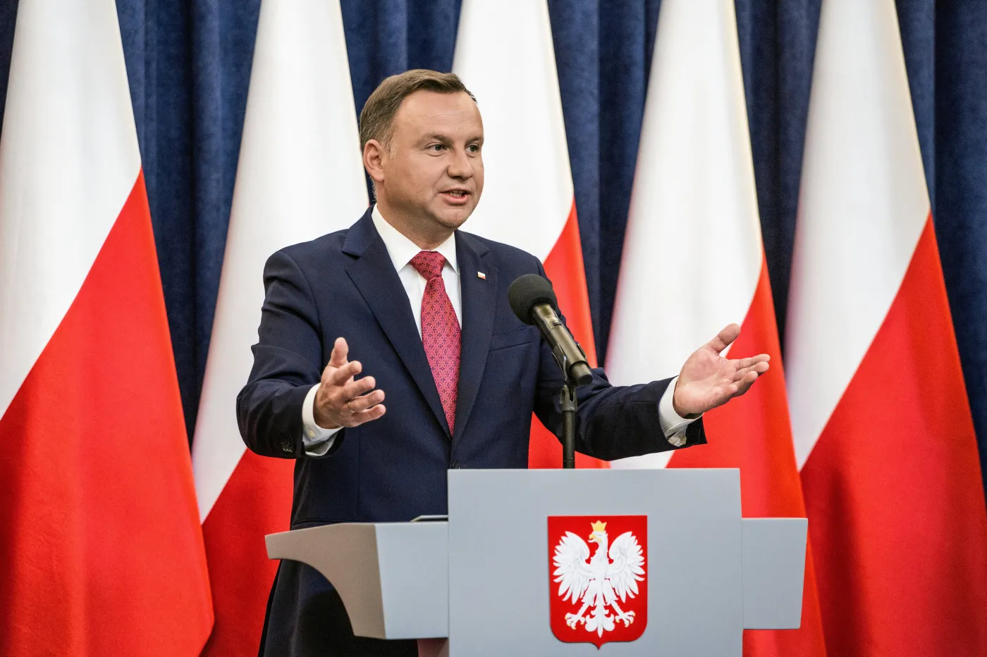 Duda: "W Polsce nie ma żadnych antyimigranckich działań. Przymusowa relokacja to zniewolenie"