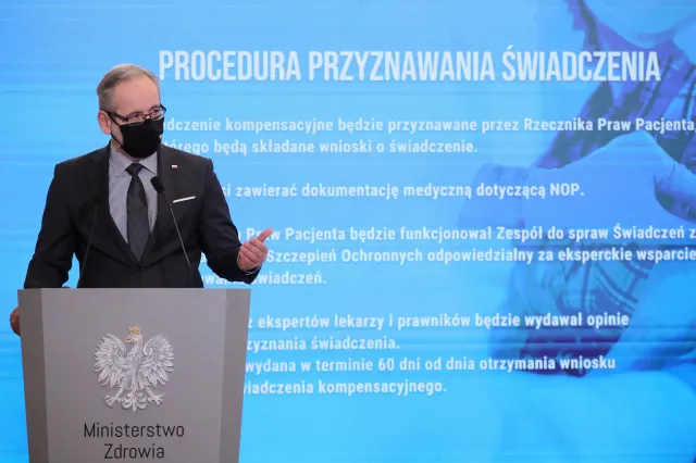 Fundusz Kompensacyjny. Niedzielski: Od 10-100 tys. odszkodowania za niepożądany odczyn poszczepienny
