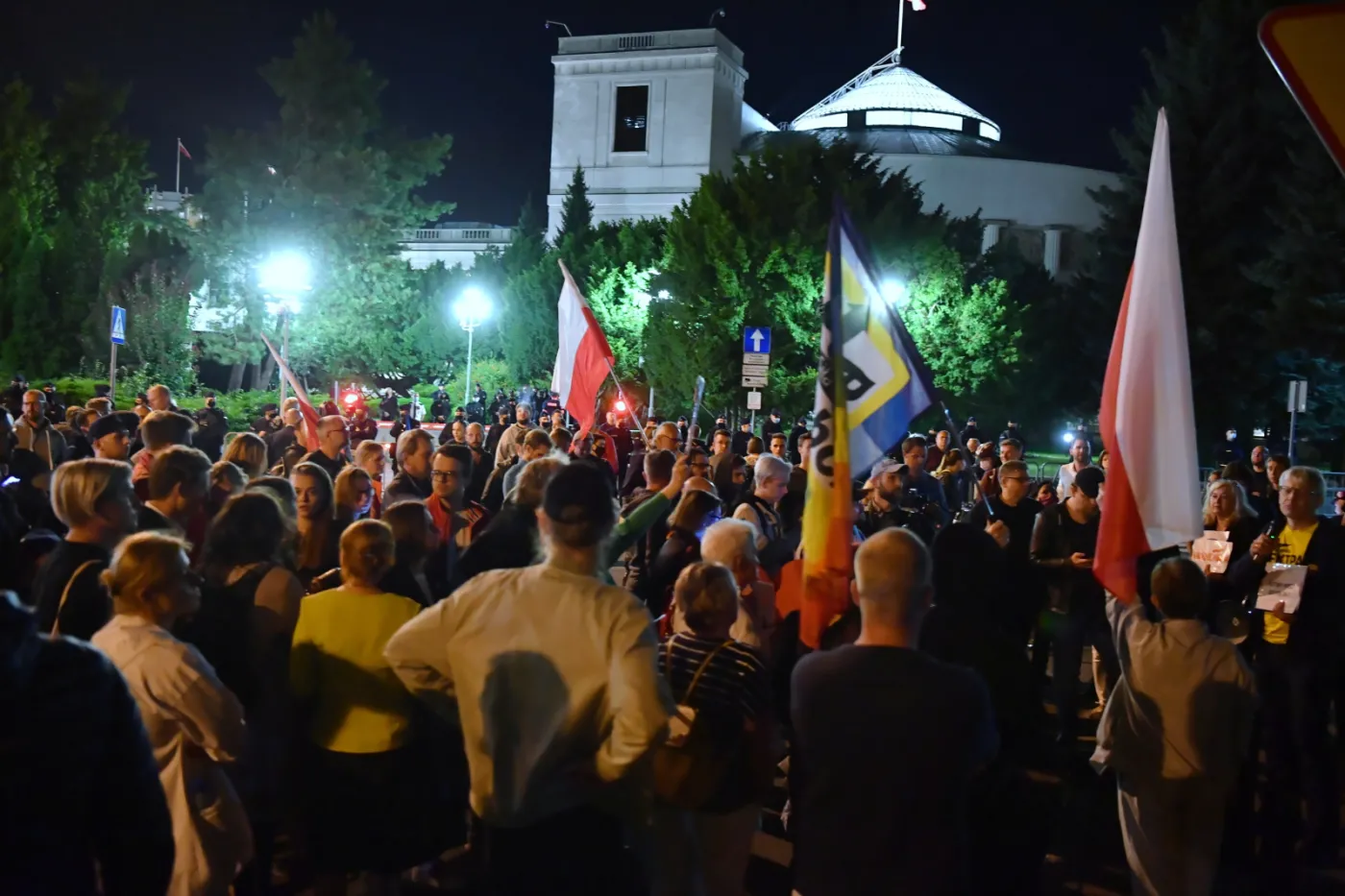 Protest przed Sejmem