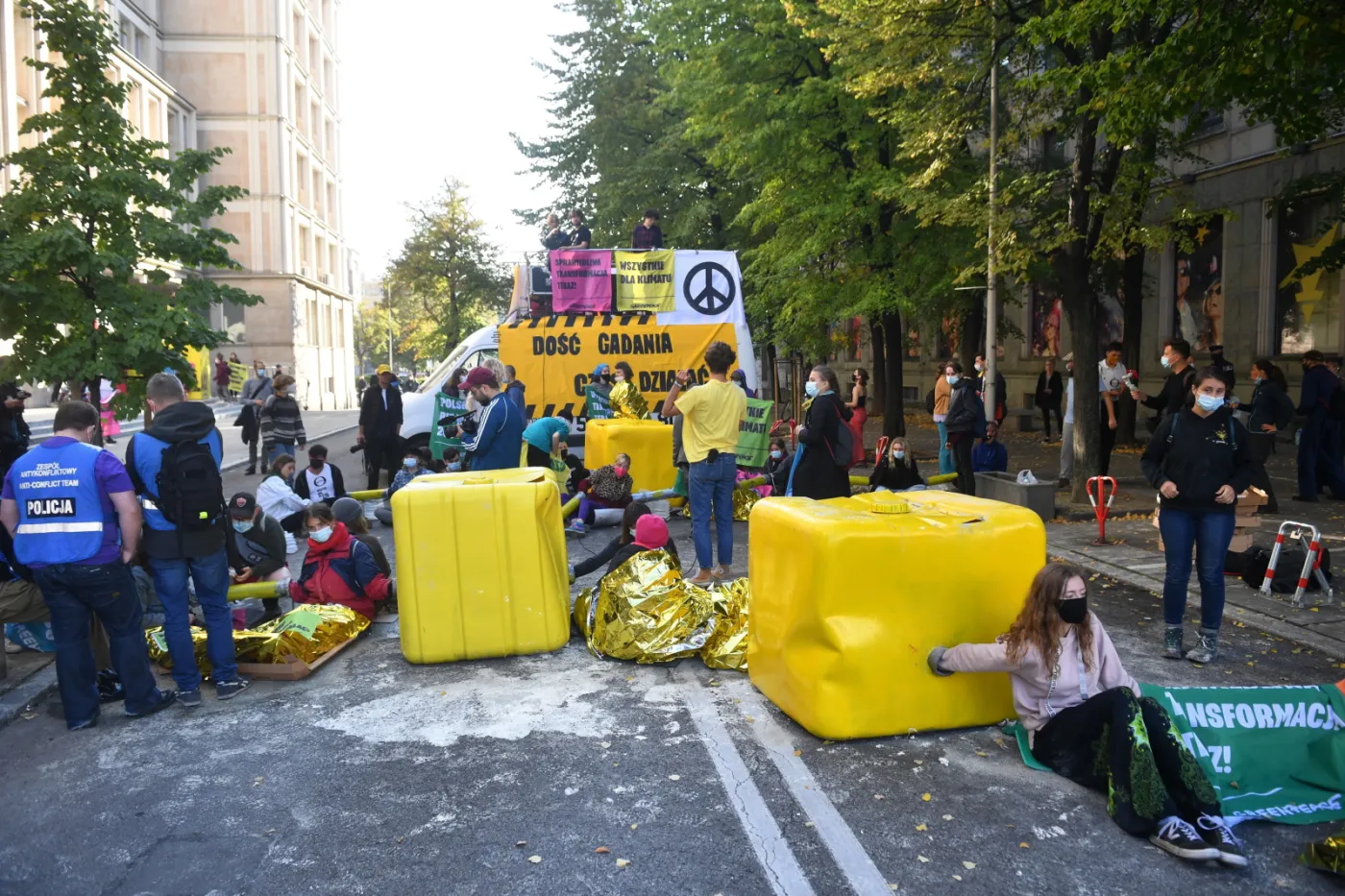 Aktywiści Greenpeace zablokowali gmach Ministerstwa Aktywów Państwowych