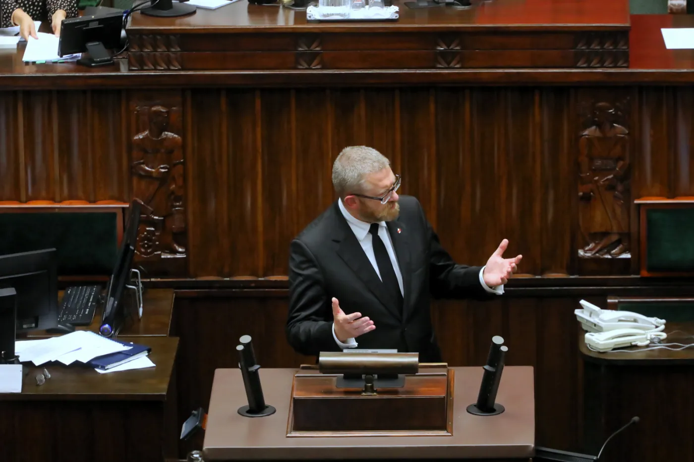 Zawiadomienie marszałek Witek ws. Brauna: Możliwość popełnienia czynu zabronionego tj. groźby karalnej