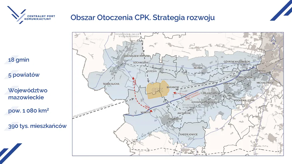Strategia rozwoju obszaru otoczenia CPK.  Rusza współpraca z samorządami