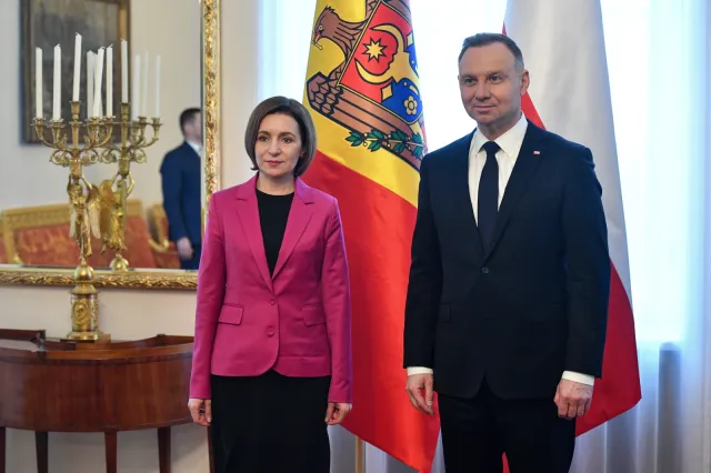 Prezydenci Duda i Sandu rozmawiali m.in. o bezpieczeństwie i wewnętrznej sytuacji Mołdawii