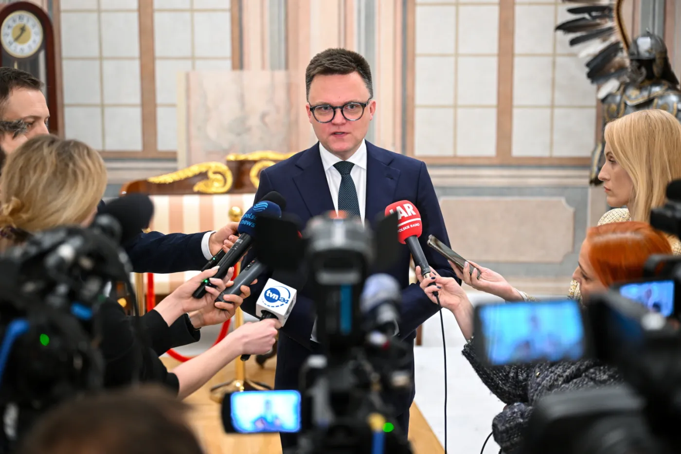 Hołownia o incydencie przed Sejmem: Precyzyjnie analizujemy nagrania z kamer