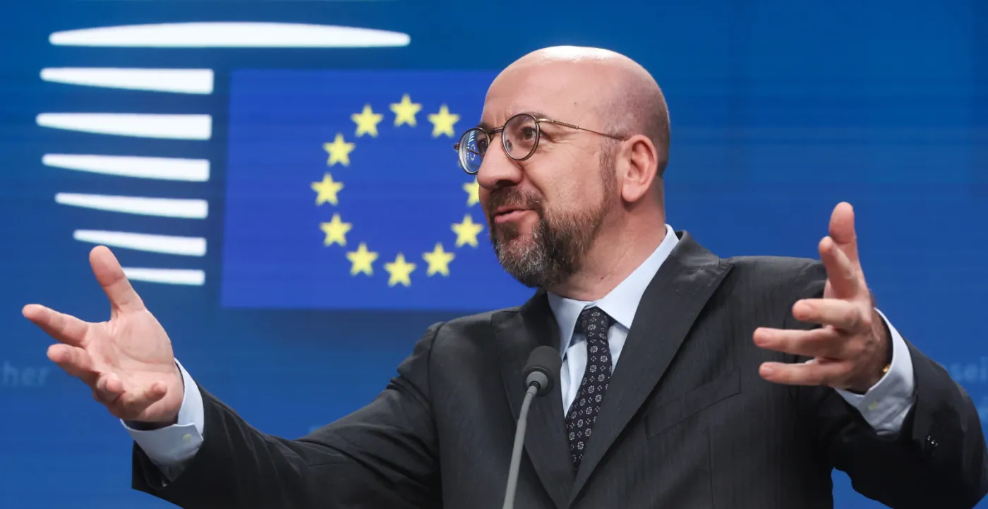 Press conference after the first day of the European Council in Brussels