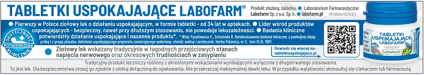 tabletki uspakające
