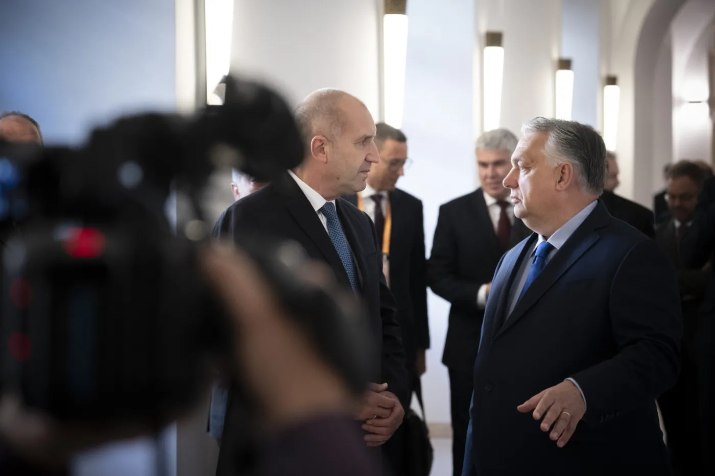Bulgarian President Radev meets Hungarian Prime Minister during visit to Budapest