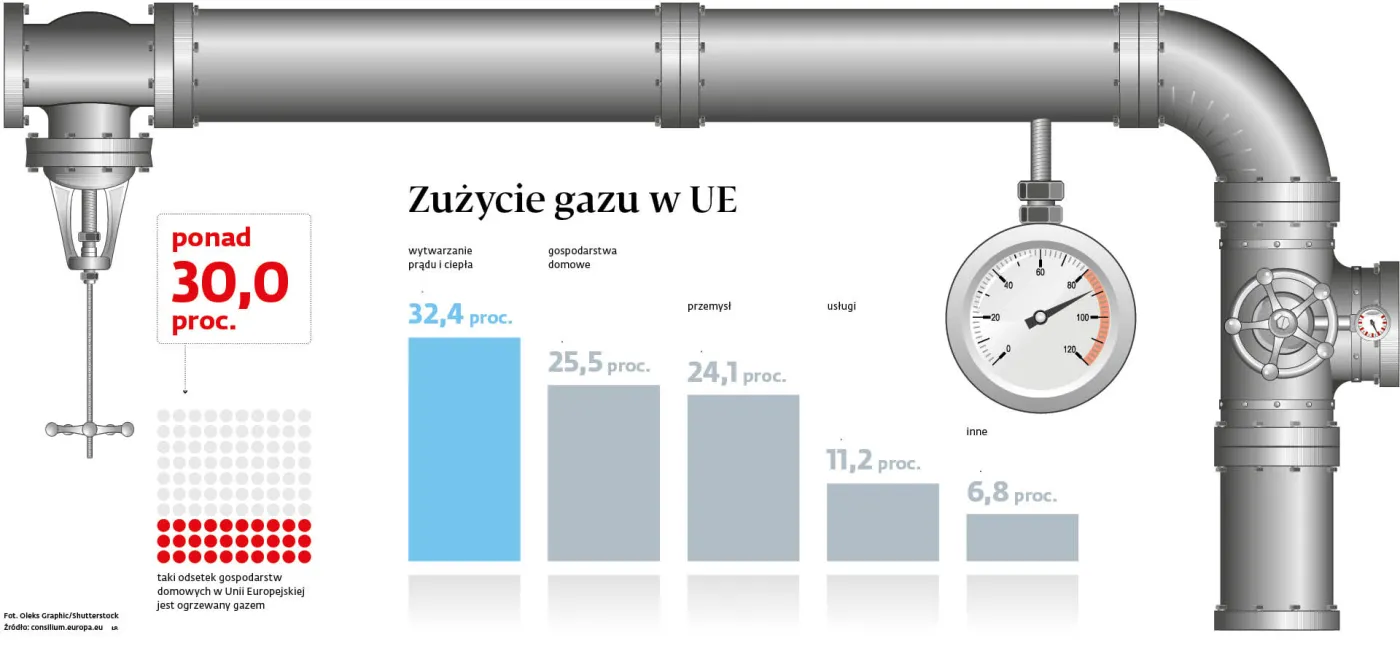 Zużycie gazu w UE