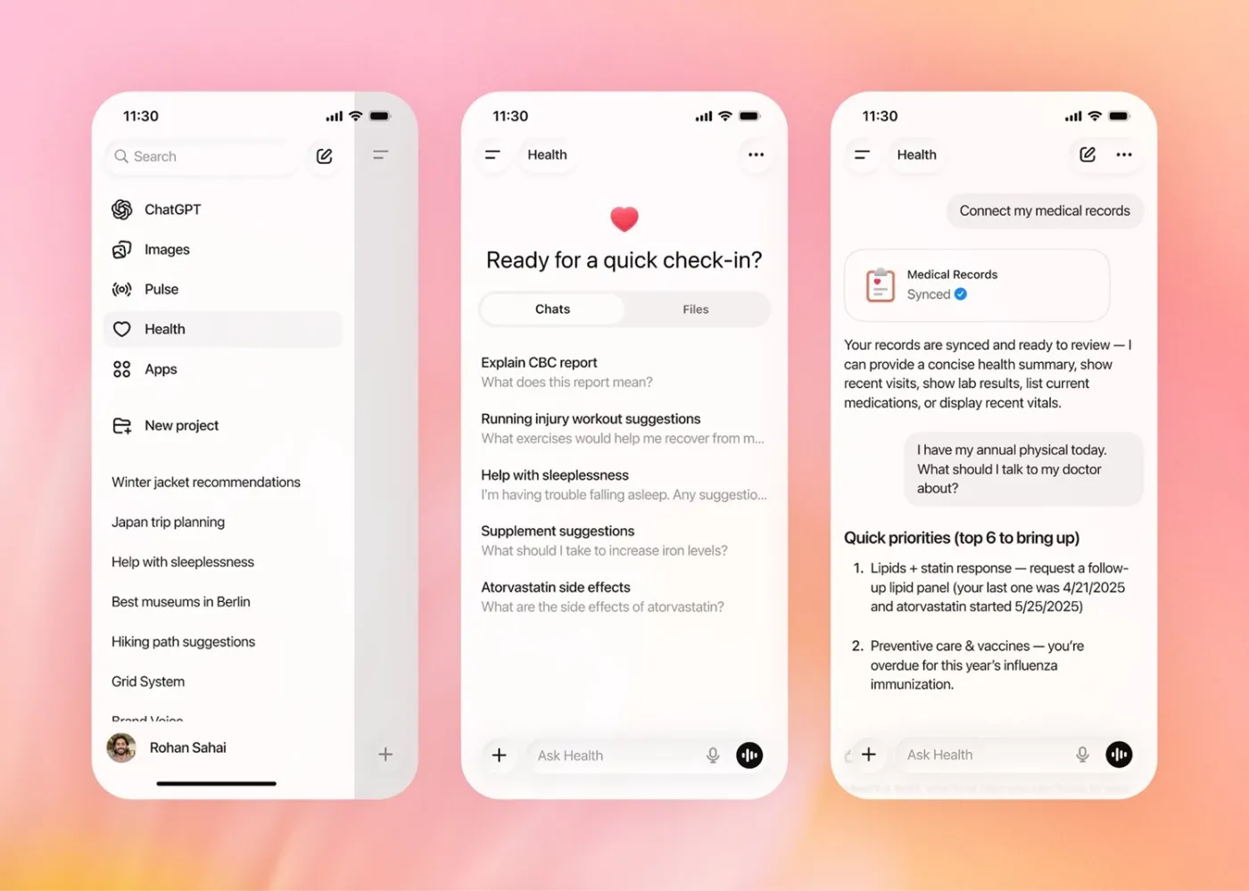 OpenAI uruchamia ChatGPT Health. Sztuczna inteligencja wchodzi w nasze dane medyczne