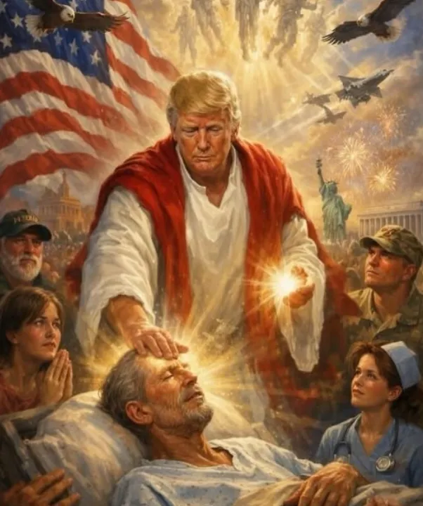 Trump jako Jezus