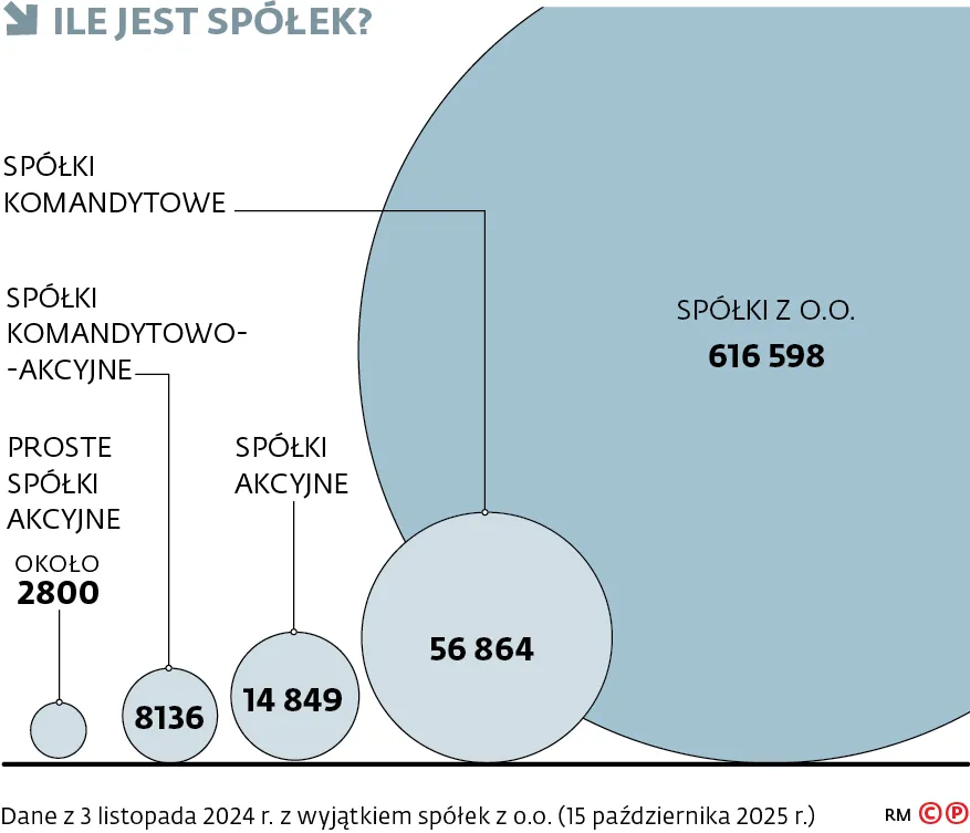 Ile jest spółek?