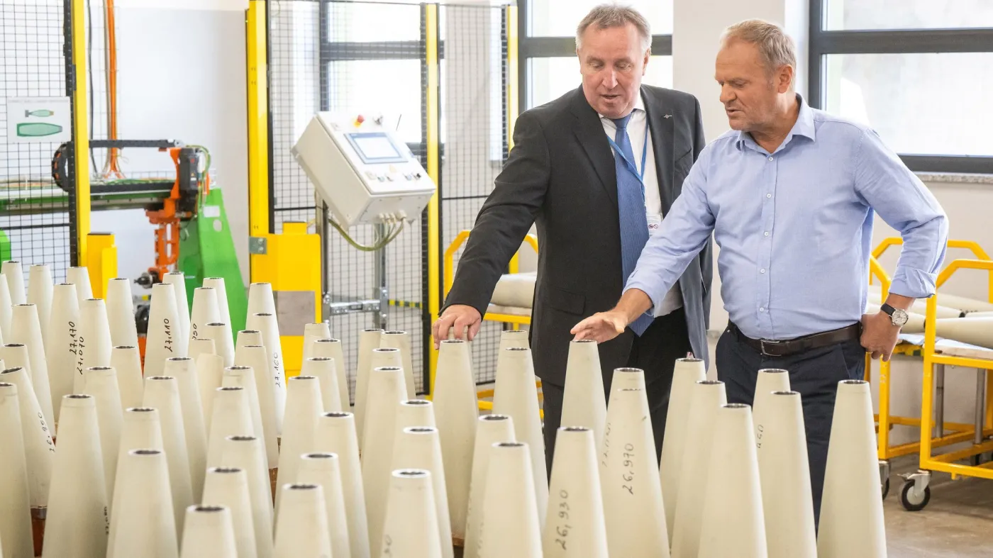 Premier Donald Tusk w zakładach Nitro-Chem S.A.