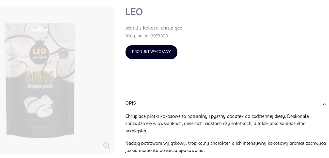płatki z kokosa