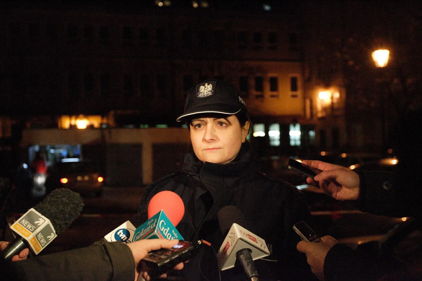 Policja na miejscu zdarzenia