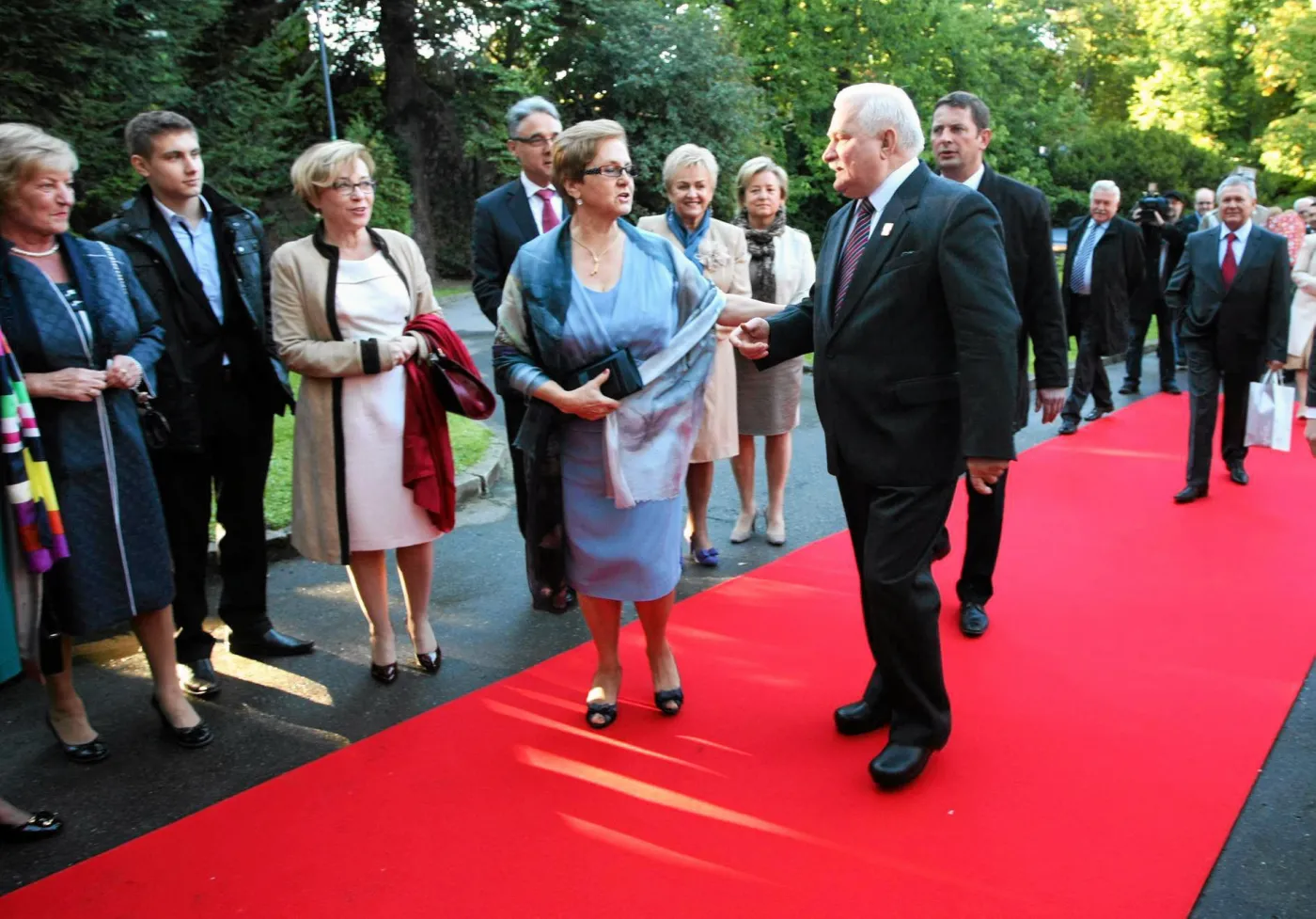 Lech Wałęsa z żoną