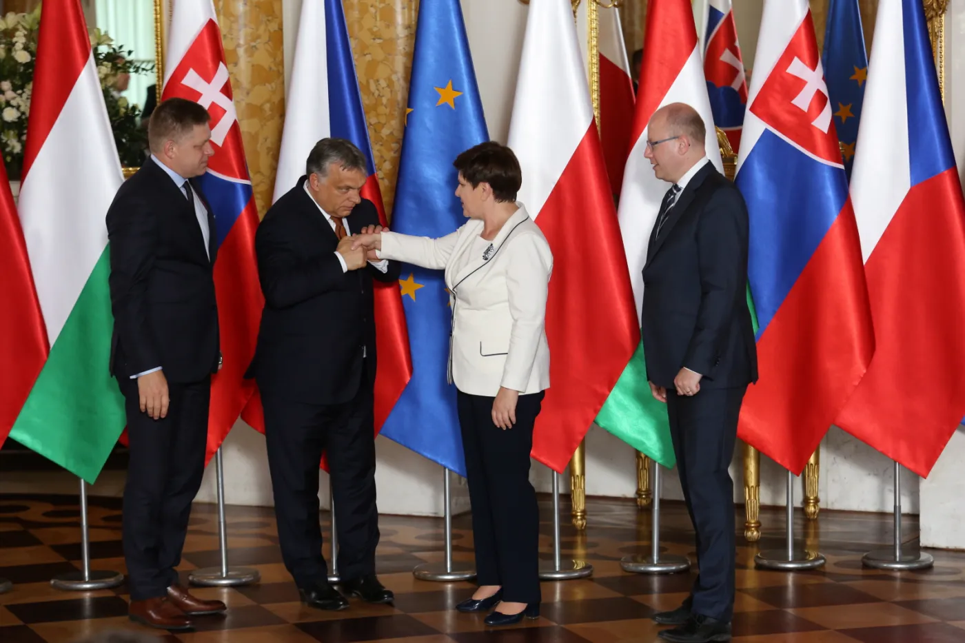Premierzy krajów V4 i Beneluksu rozmawiali w Warszawie m.in. o przyszłości UE