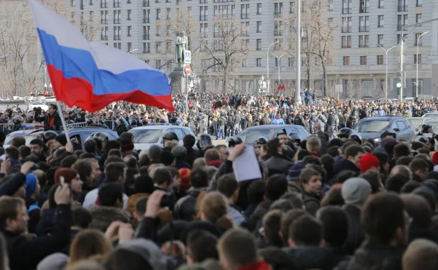 Rosja: Policja zatrzymała Aleksieja Nawalnego na demonstracji w Moskwie