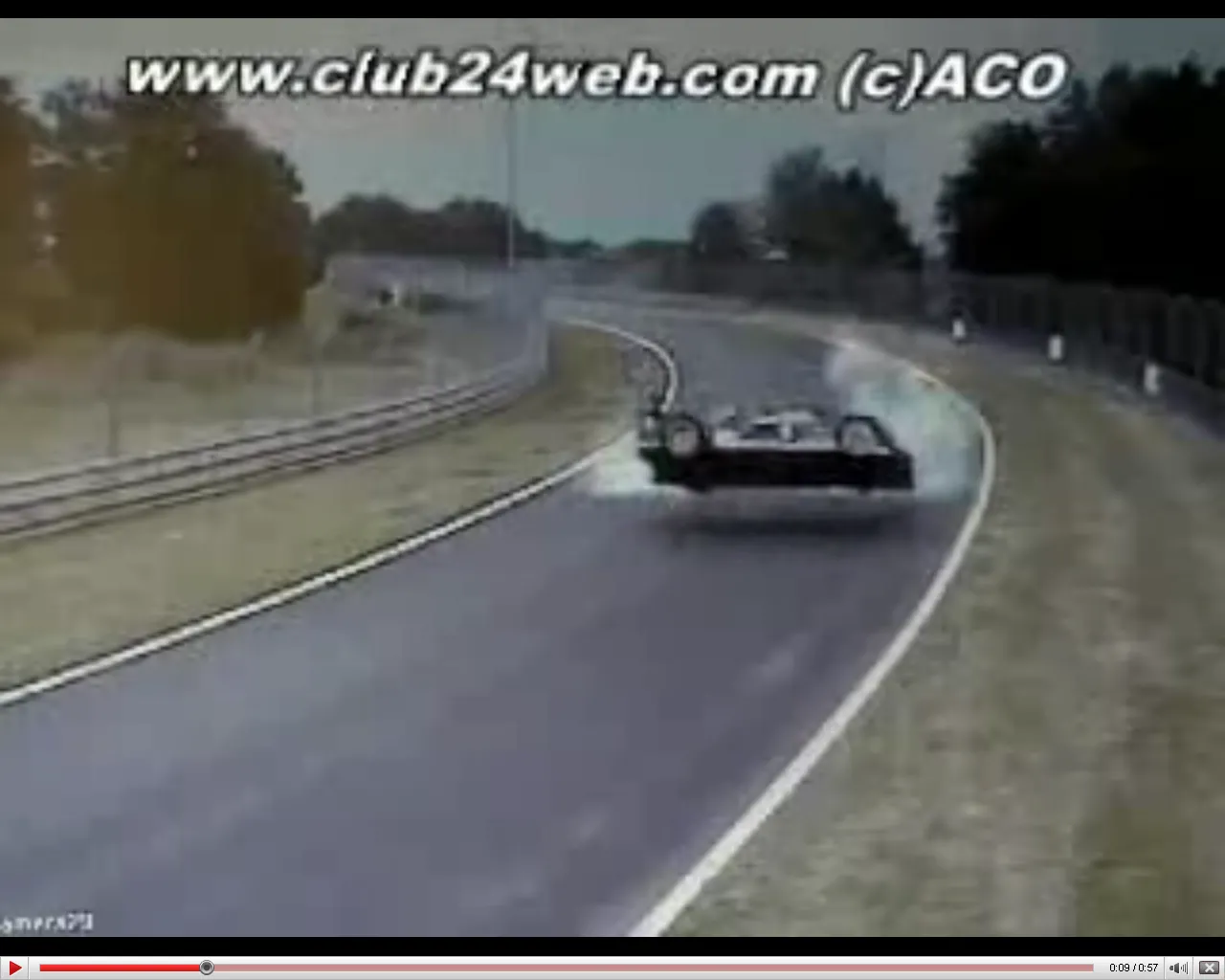 Fruwająca wyścigówka na torze w le Mans