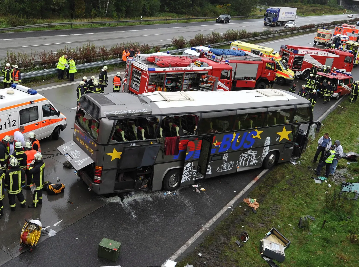 Tragiczny wypadek autobusu