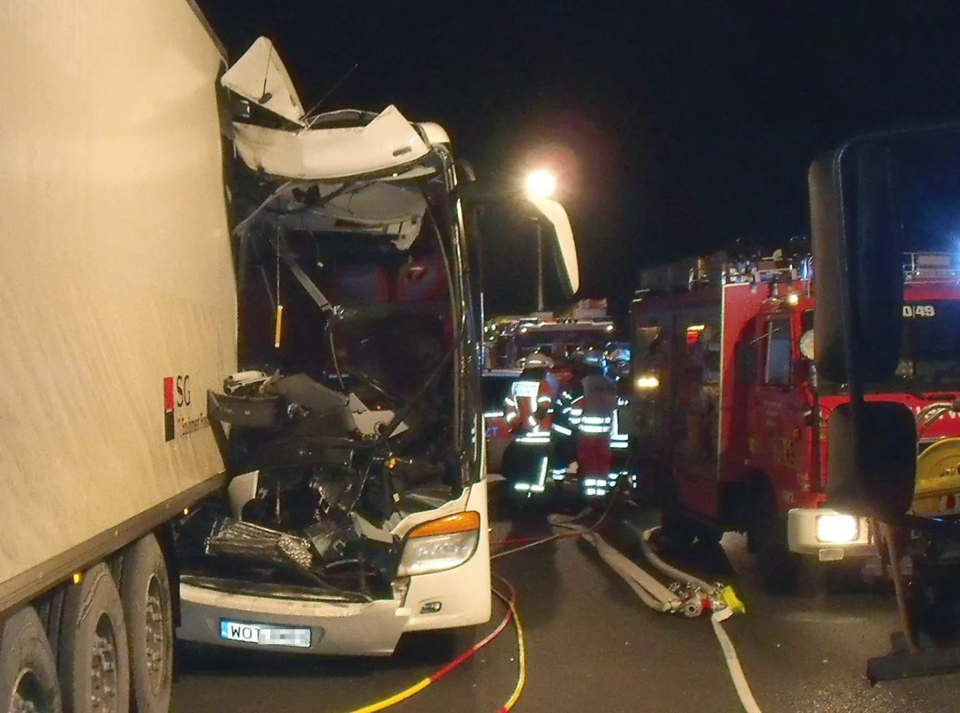 Wypadek polskiego autokaru w Niemczech