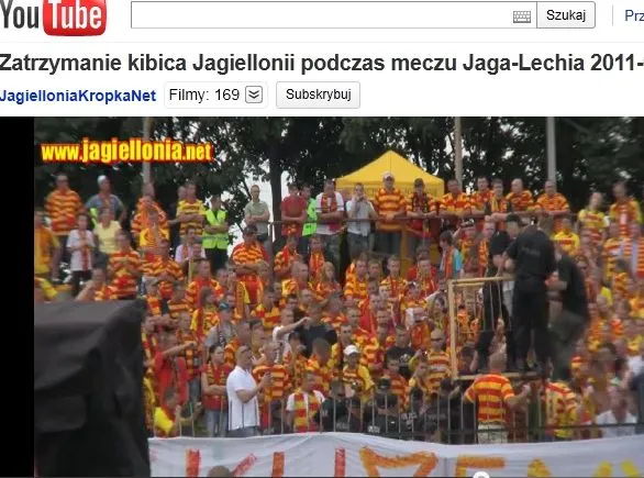 Jagiellonia skarży się na policję, że zwinęła gniazdowego