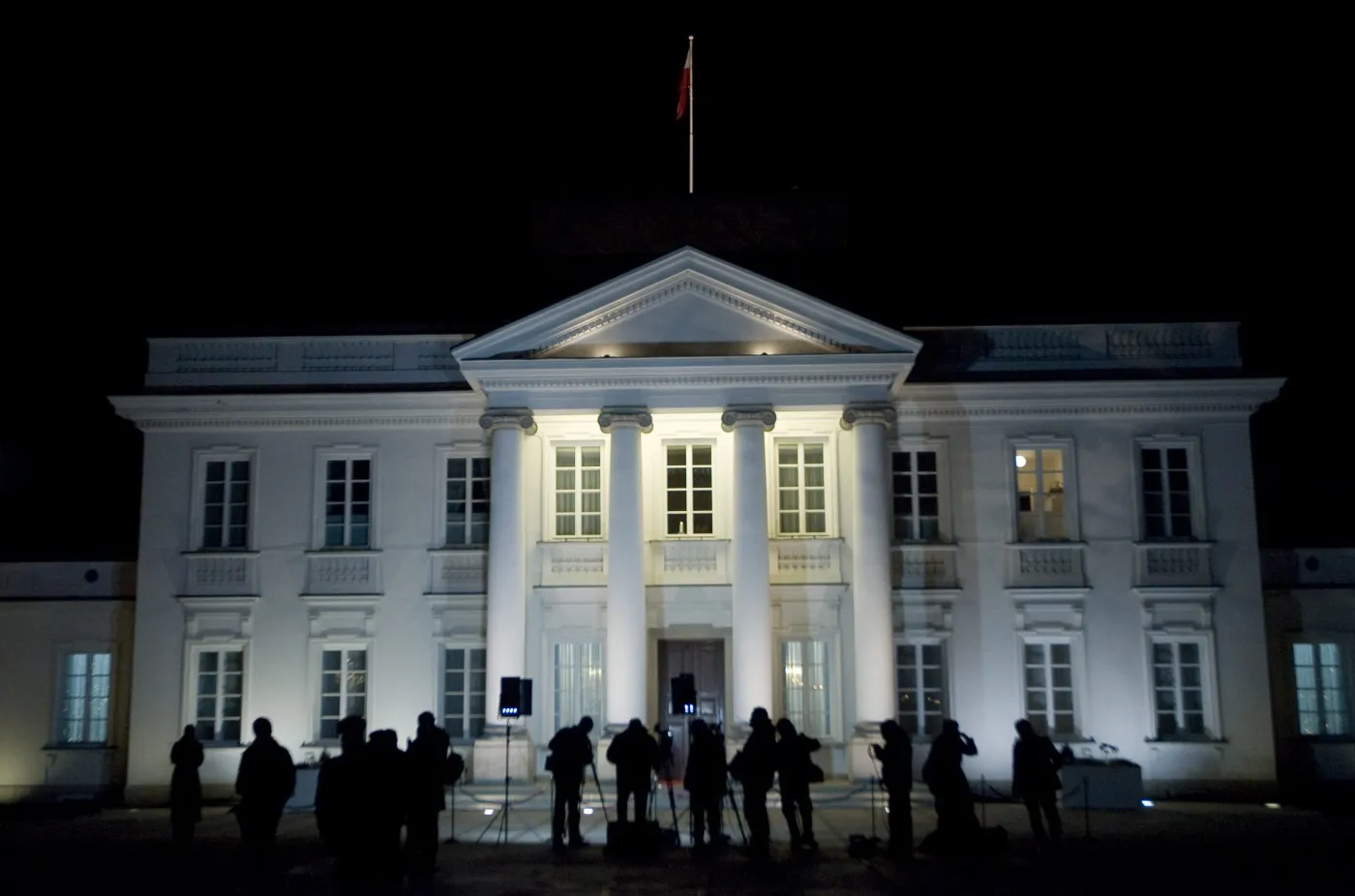 Belweder nocą