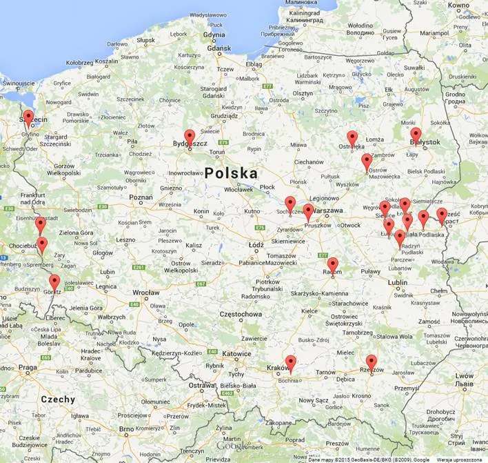 Mapa protestów